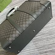 Colestore GUCCI Ophidia Supreme Large Leather Tote Bag 724665 Grey Size 43x35x18.5cm - 4