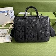 COLESTORE GUCCI JUMBO BRIEFCASE BLACK LEATHER SIZE 40×29×6CM - 1