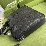 COLESTORE GUCCI JUMBO BRIEFCASE BLACK LEATHER SIZE 40×29×6CM - 2