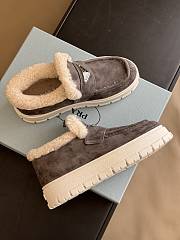 	 Colestore Prada Suede Loafer Booties Brown Size 35-41 - 2