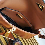 Colestore Prada Brushed Leather Shoulder Bag Brown 25x14x4cm  - 3