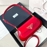 Colestore Prada Brushed Leather Shoulder Bag Red 25x14x4cm - 1