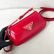 Colestore Prada Brushed Leather Shoulder Bag Red 25x14x4cm - 2