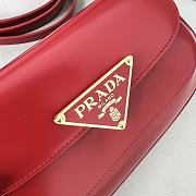 Colestore Prada Brushed Leather Shoulder Bag Red 25x14x4cm - 3