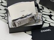 Colestore Chanel Mini Flap Bag & Star Coin Purse Metallic Calfskin & Gold-Tone Metal Silver - 5