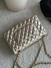 Colestore Chanel Flap Bag Metalic Gold Lambskin 25cm - 5