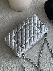 Colestore Chanel Flap Bag Metalic Silver Lambskin 25cm - 6