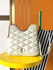 Colestore Ysl 87 In Quilted Lambskin White Size 26*26.5*5 - 3
