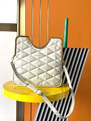 Colestore Ysl 87 In Quilted Lambskin White Size 26*26.5*5 - 5