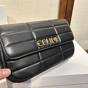 	 Colestore Celine Matelasse Monochrome Black Gold Hardware Size 24x15x5cm - 6