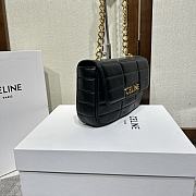 	 Colestore Celine Matelasse Monochrome Black Gold Hardware Size 24x15x5cm - 4