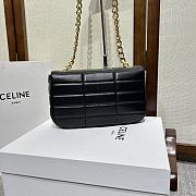 	 Colestore Celine Matelasse Monochrome Black Gold Hardware Size 24x15x5cm - 2