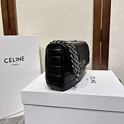 	 Colestore Celine Matelasse Monochrome Black Silver Hardware Size 24x15x5cm - 5