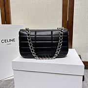	 Colestore Celine Matelasse Monochrome Black Silver Hardware Size 24x15x5cm - 4