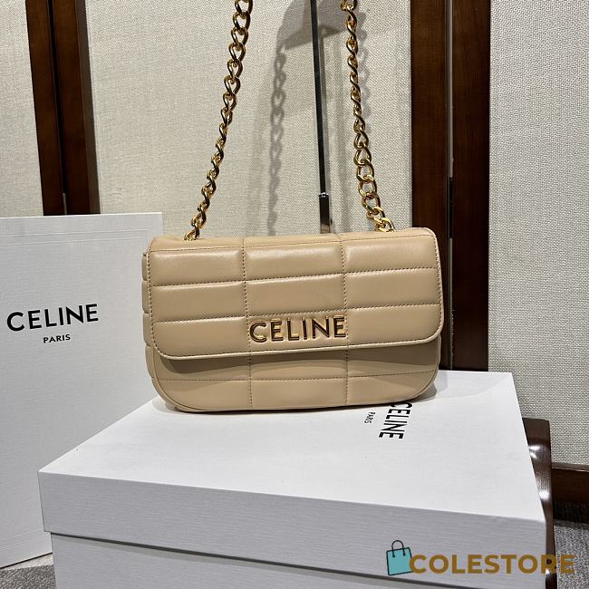 	 Colestore Celine Matelasse Monochrome Beige Size 24x15x5cm - 1