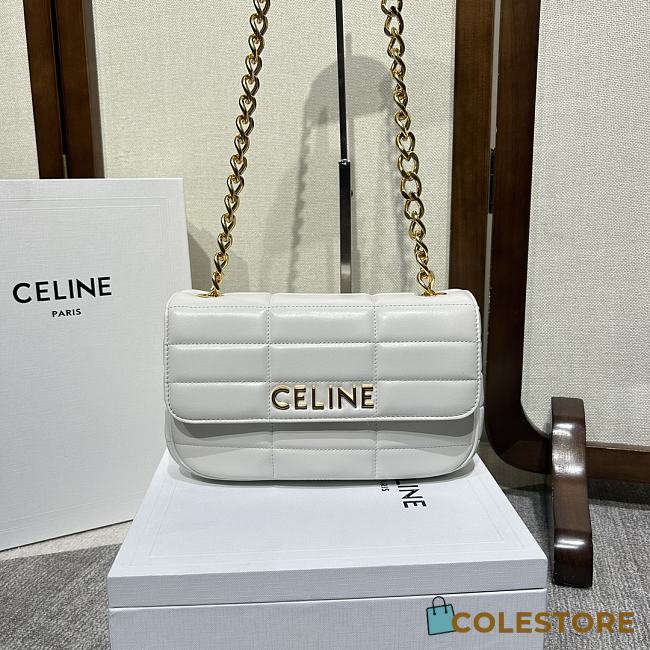 	 Colestore Celine Matelasse Monochrome White Size 24x15x5cm - 1