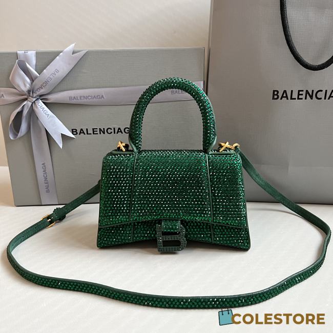 Colestore Balenciaga Hourglass Xs Crystal-embellished Cross-body Bag Womens - 1