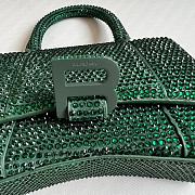 Colestore Balenciaga Hourglass Xs Crystal-embellished Cross-body Bag Womens - 5