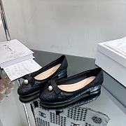 	 Colestore Dior Ballet Flat Black Quilted Cannage Calfskin - 2
