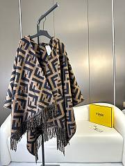 Colestore Fendi Cashmere And Wool Poncho - 6