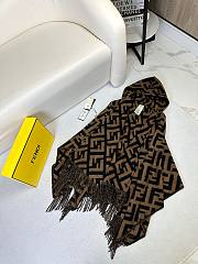 Colestore Fendi Cashmere And Wool Poncho - 4