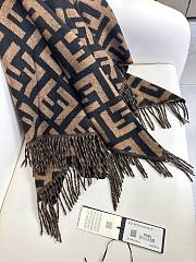 Colestore Fendi Cashmere And Wool Poncho - 3
