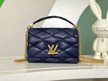 	 Colestore Louis Vuitton Go 14 Twist Blue M23682 Size 23 x 16 x 10