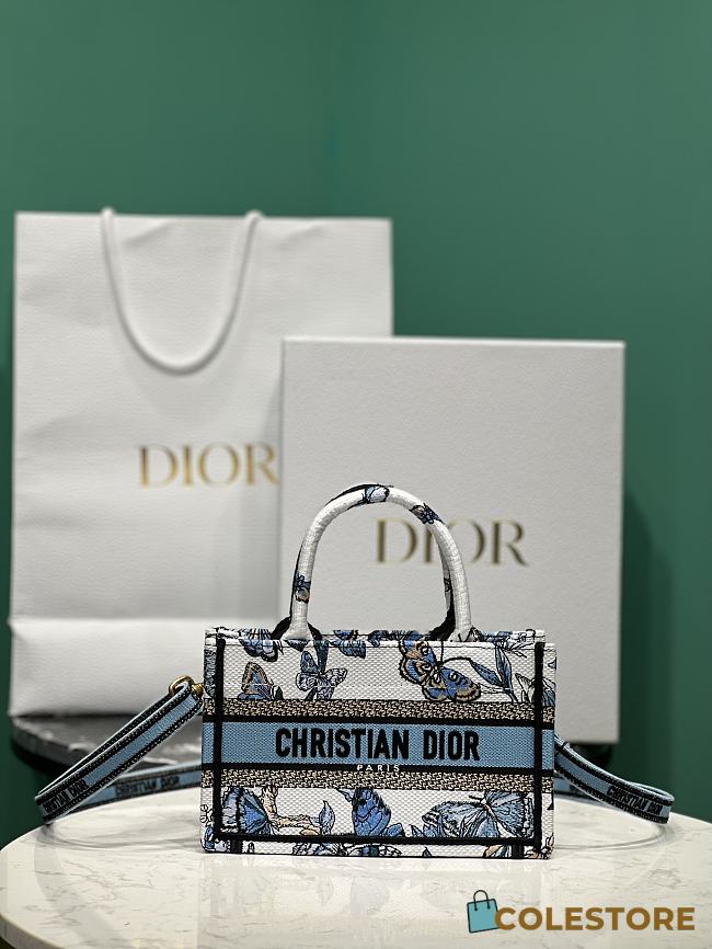 Colestore Mini Dior Book Tote Bag Size 21.5*13*7.5cm - 1