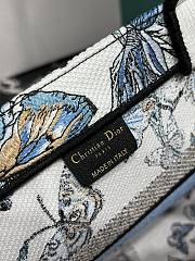 	 Colestore Medium Dior Book Tote Bag Butterfly Blue Size 36*18*28cm - 2