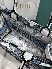 	 Colestore Medium Dior Book Tote Bag Butterfly Blue Size 36*18*28cm - 5