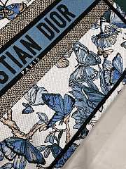 	 Colestore Medium Dior Book Tote Bag Butterfly Blue Size 36*18*28cm - 4
