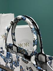 	 Colestore Medium Dior Book Tote Bag Butterfly Blue Size 36*18*28cm - 6