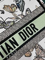 Colestore Medium Dior White Multicolor Toile de Jouy Mexico Embroidery (36 x 27.5 x 16.5 cm) - 3