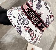 	 Colestore D-Bobby Toile De Jouy Mexico Small Brim Bucket Hat Pink - 2