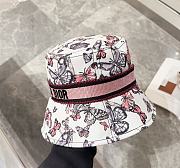 	 Colestore D-Bobby Toile De Jouy Mexico Small Brim Bucket Hat Pink - 3