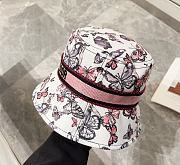 	 Colestore D-Bobby Toile De Jouy Mexico Small Brim Bucket Hat Pink - 4