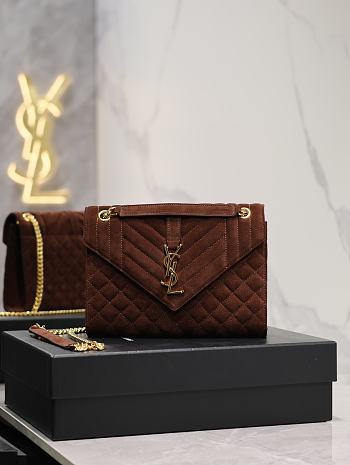 	 Colestore YSL Envelope Brown Size 24×17.5×6cm