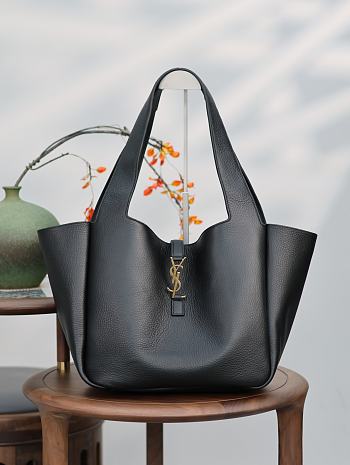 Colestore YSL Bea In Grained Leather Black 50×28×18cm