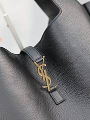 Colestore YSL Bea In Grained Leather Black 50×28×18cm - 4