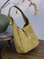 Colestore YSL Le 5 À 7 Supple Small Green In Suede 23×22×8.5cm  - 4