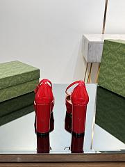 	 Colestore Gucci Women's Platform Pump With Double G Red Patent Leather - 3