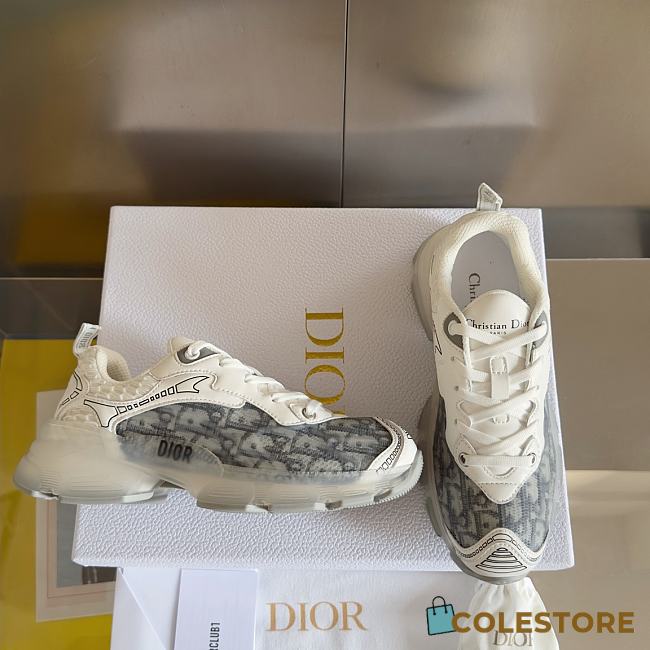 	 Colestore Dior Vibe Deep Blue Dior Oblique Technical Fabric and Transparent Rubber White - 1