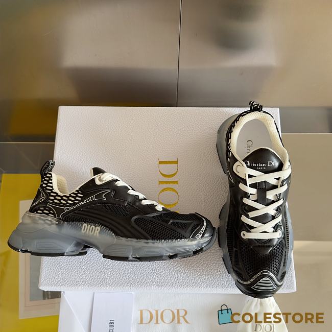 	 Colestore Dior Vibe Deep Blue Dior Oblique Technical Fabric and Transparent Rubber Black - 1