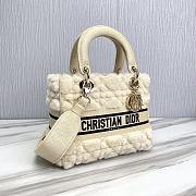 	 Colestore Dior - Medium Lady D-Lite Bag Latte Cannage Shearling - Women Beige - 2