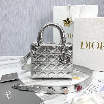 Colestore Lady Dior Silver Size 20 x 16.5 x 8 cm