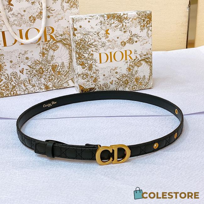 Colestore Dior Black Belt Size 2cm - 1