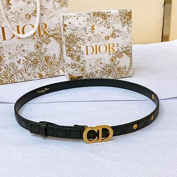 Colestore Dior Black Belt Size 2cm