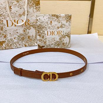	 Colestore Dior Brown Belt Size 2cm