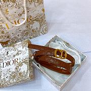 	 Colestore Dior Brown Belt Size 2cm - 3