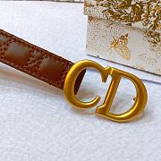 	 Colestore Dior Brown Belt Size 2cm - 2